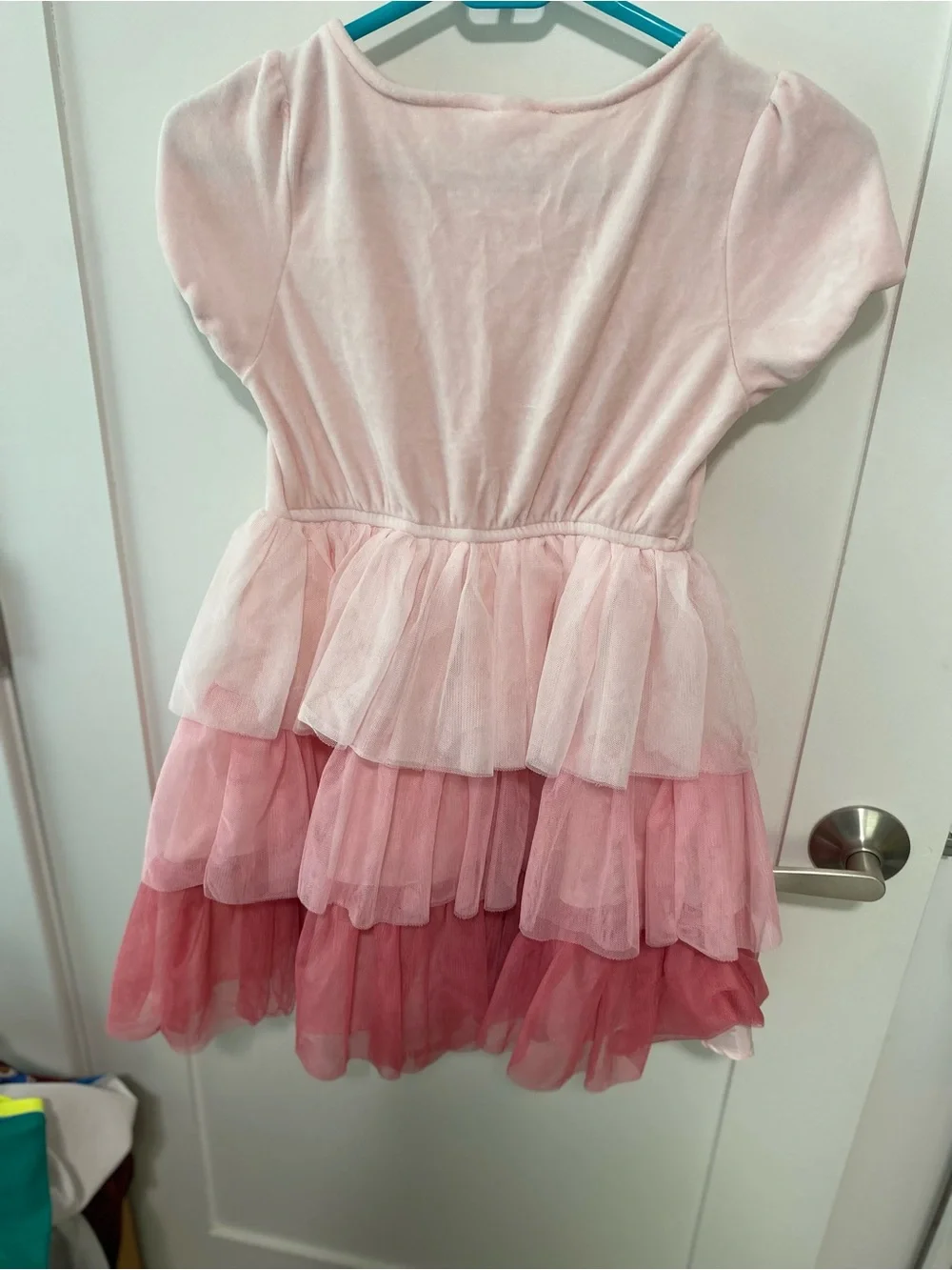 Gymboree Light Pink Ribbon-Trim Dress